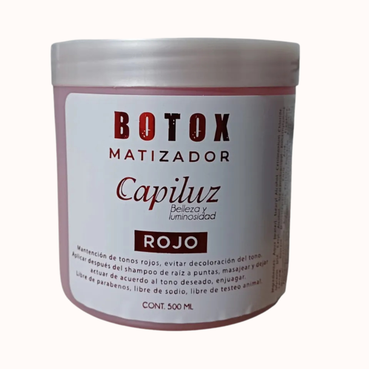 Capiluz B-tox Matizador Rojo 500 ml-1