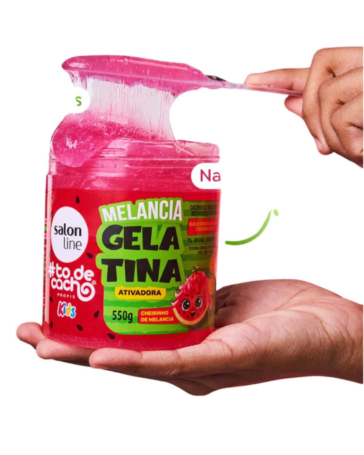 Gel Gelatina to de Cacho Melancia activadora 550grs-2