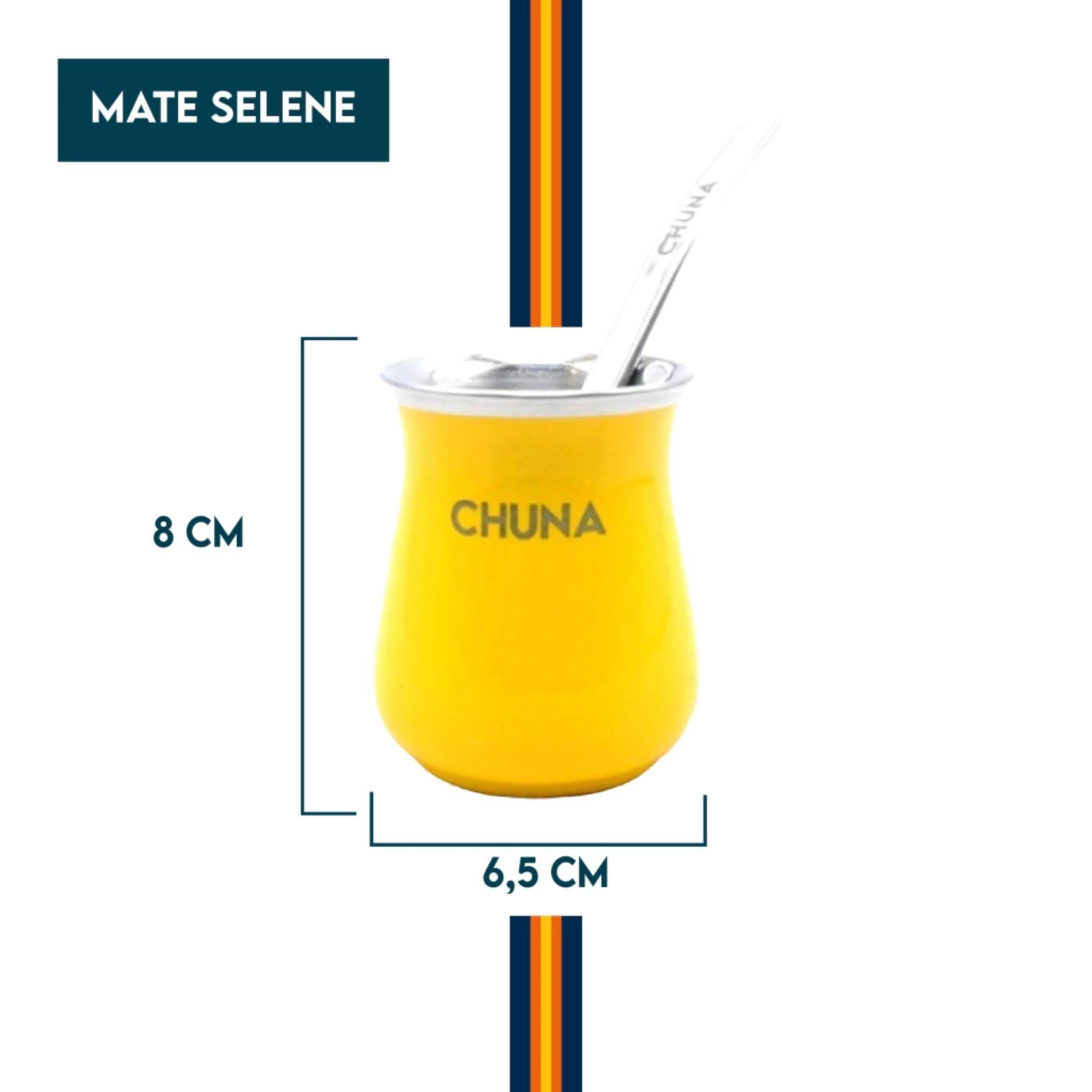 Mate Acero Inoxidable Selene 190 ml Amarillo-2