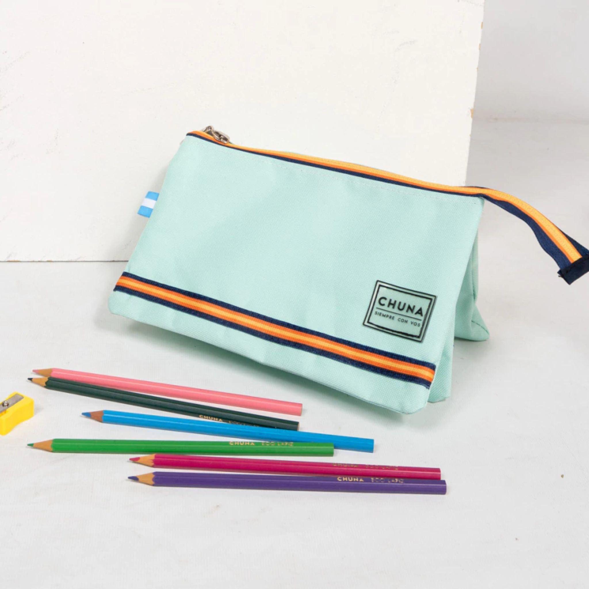 Estuche Escolar Triple Compartimentos -0