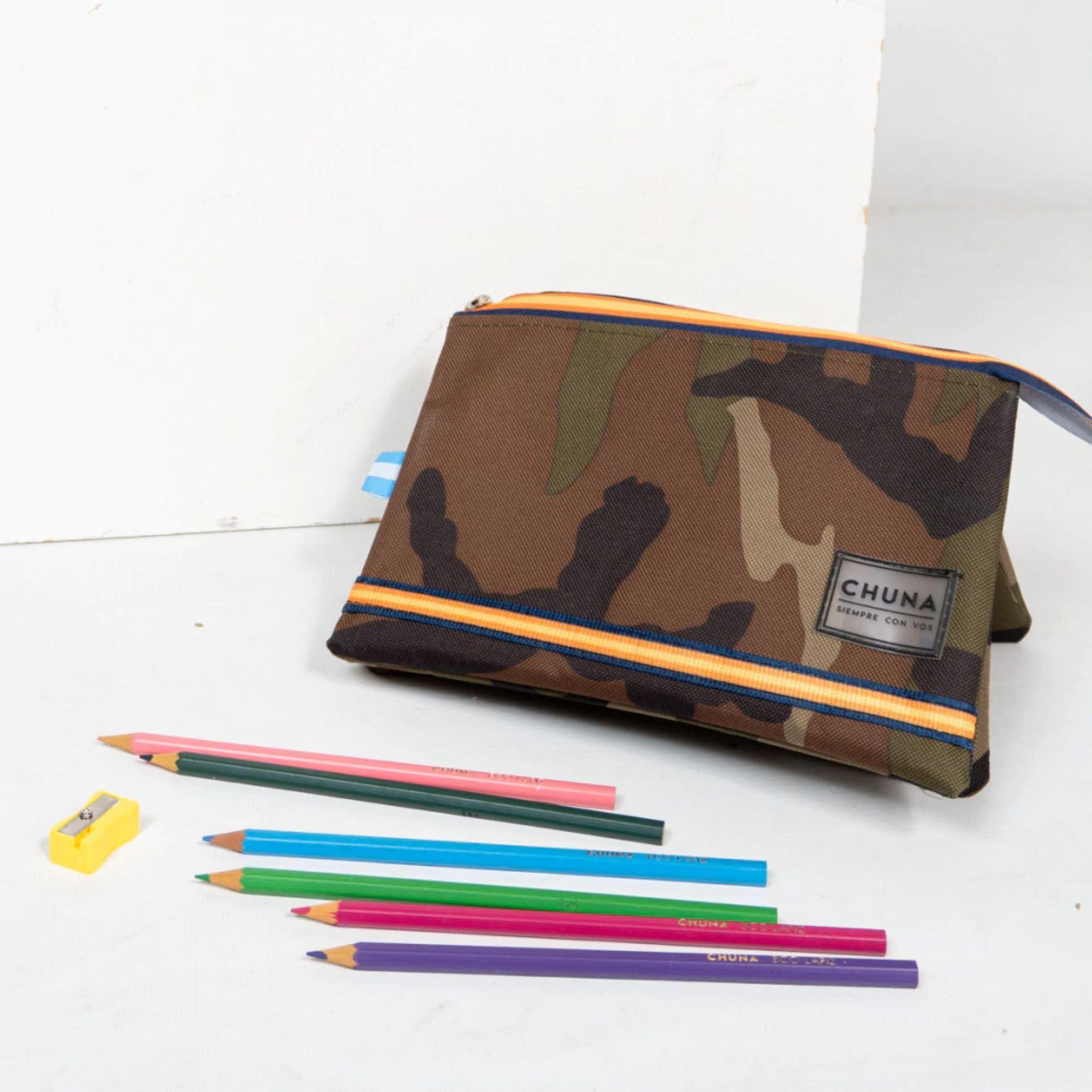 Estuche Escolar Triple Compartimentos -0