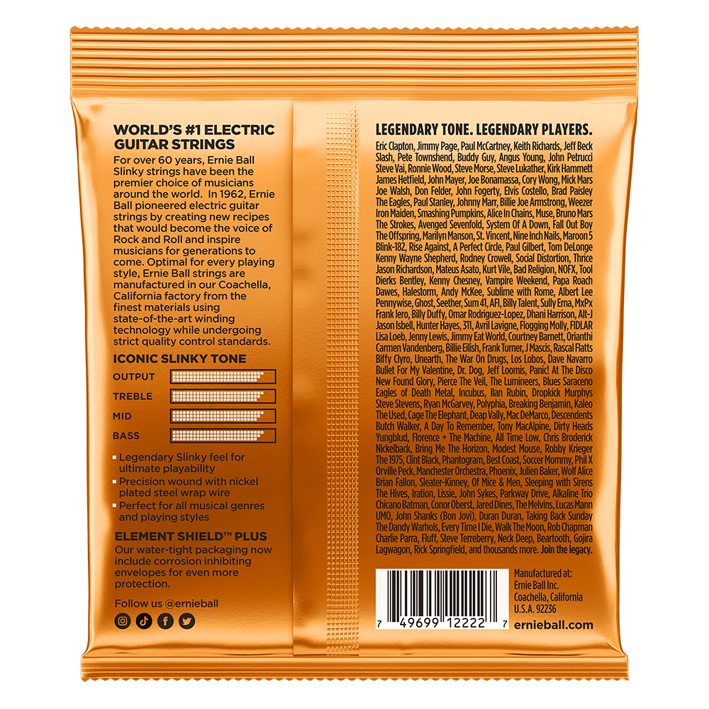 Cuerdas de guitarra eléctrica Ernie Ball Hybrid Slinky Nickel Wound | 9-46-1