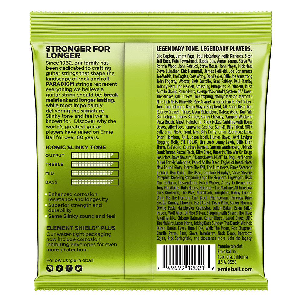 Cuerdas de guitarra eléctrica Ernie Ball Paradigm Regular Slinky | 10-46-1