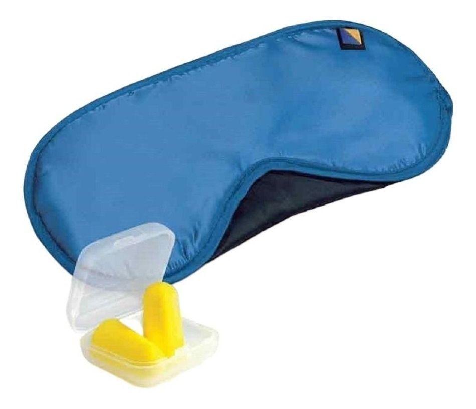 Set Descanso Antifaz Mascara Dormir Viajar Tapones Para Oido-0