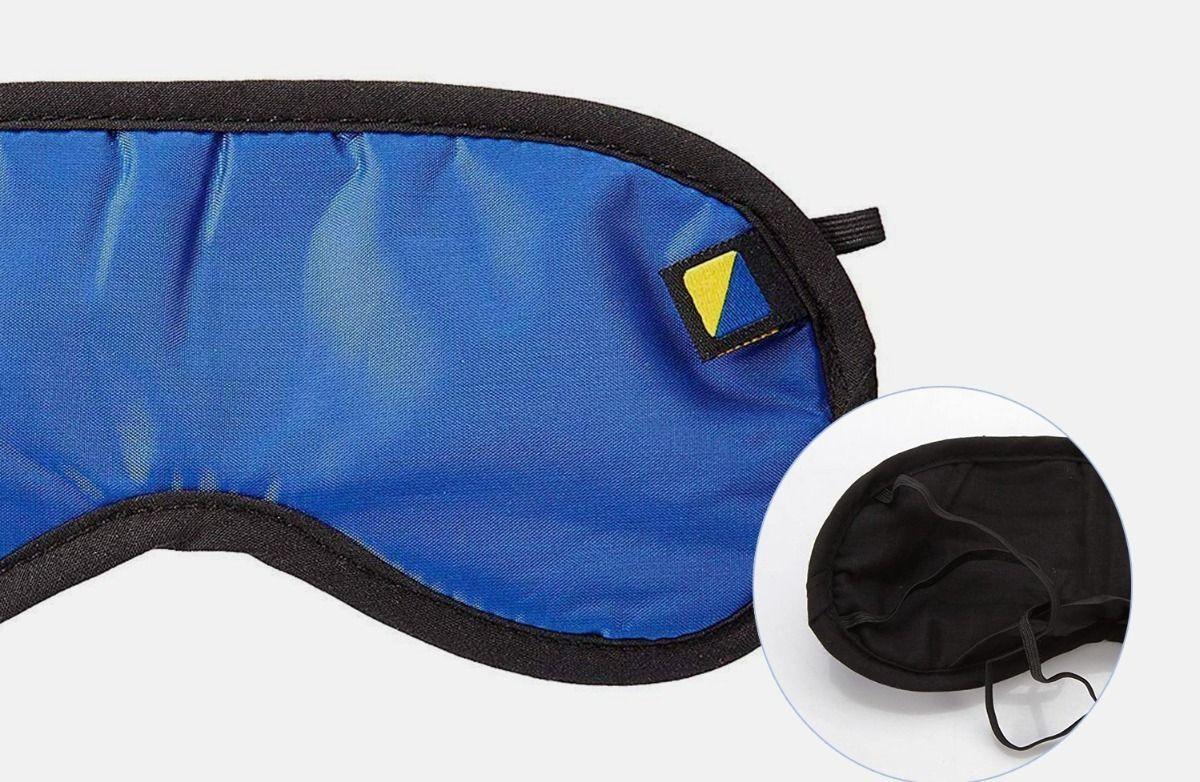 Set Descanso Antifaz Mascara Dormir Viajar Tapones Para Oido-3