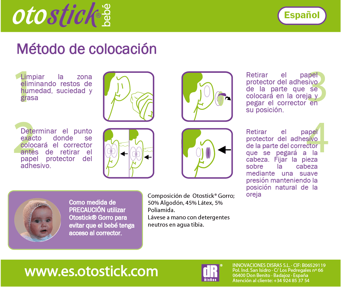 Correctores de orejas para Bebés - Otostick-4