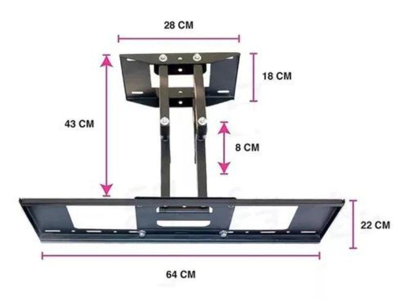 Soporte Tv Brazo Extendible Doble 180 Grados 32-70-2