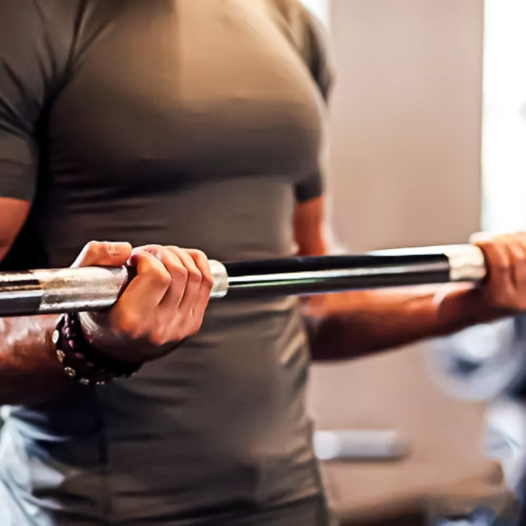 Barra Preolimpica 120cm Recta Cromada Gimnasio Fitness 4.5kg-4