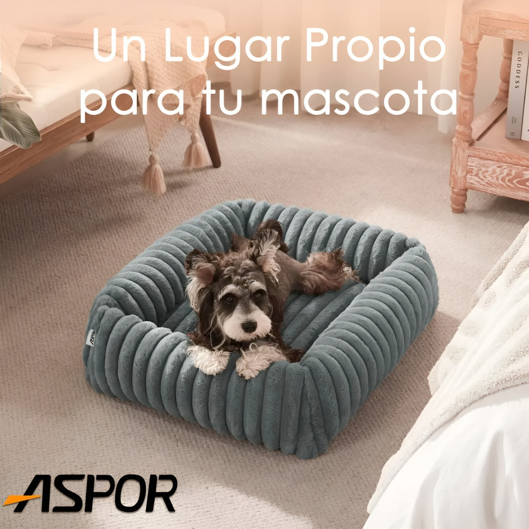 Cama Perro Lavable Antideslizante Y Tela Polar Talla M-2