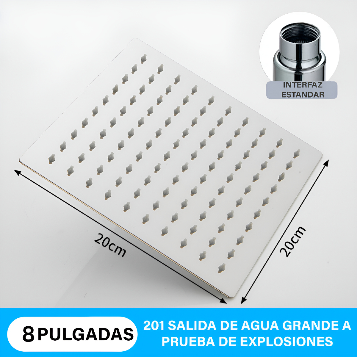 Columna Ducha Rectangular Con Monomando Y Ducha Telefono-4