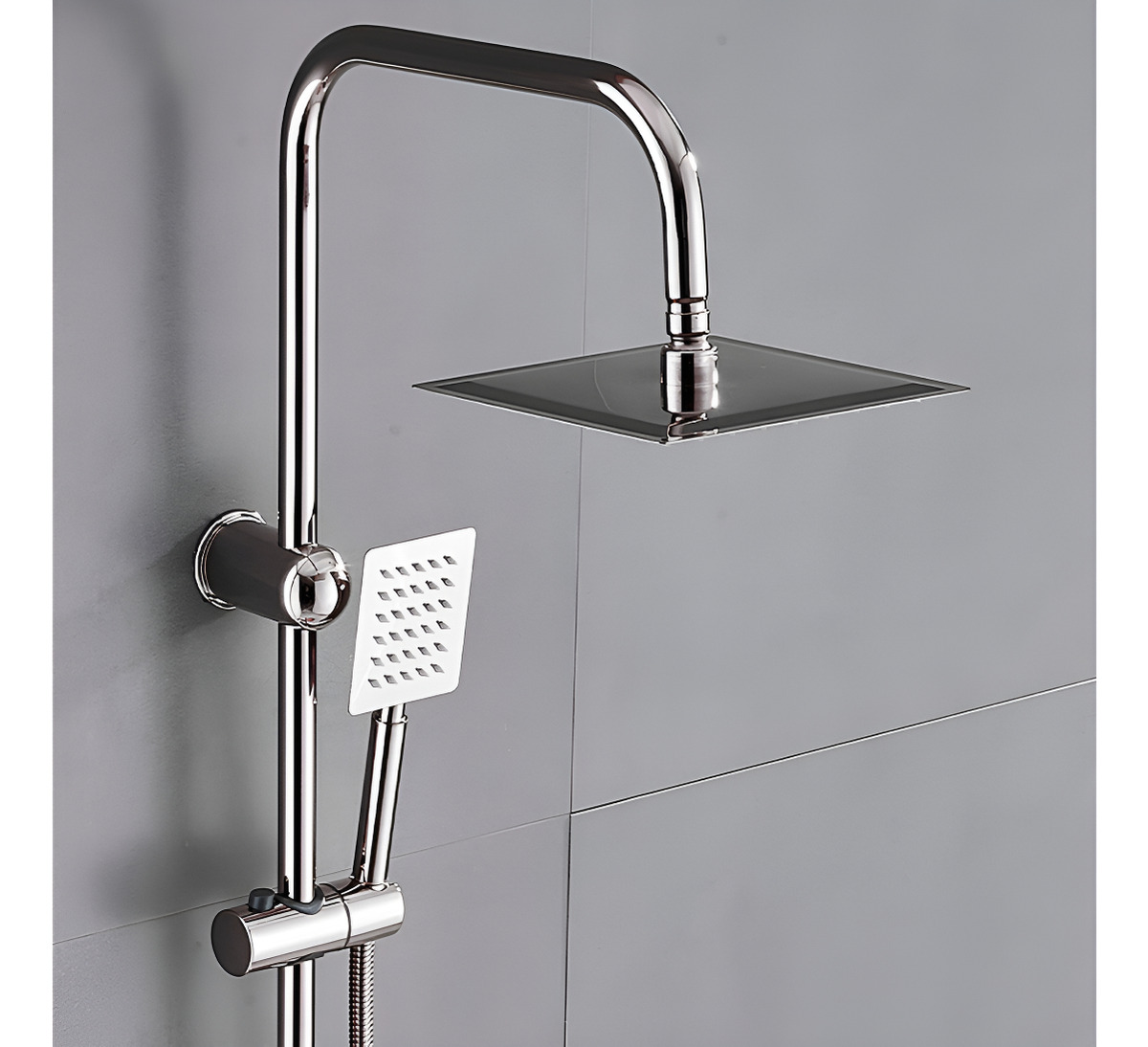 Columna Ducha Rectangular Con Monomando Y Ducha Telefono-5
