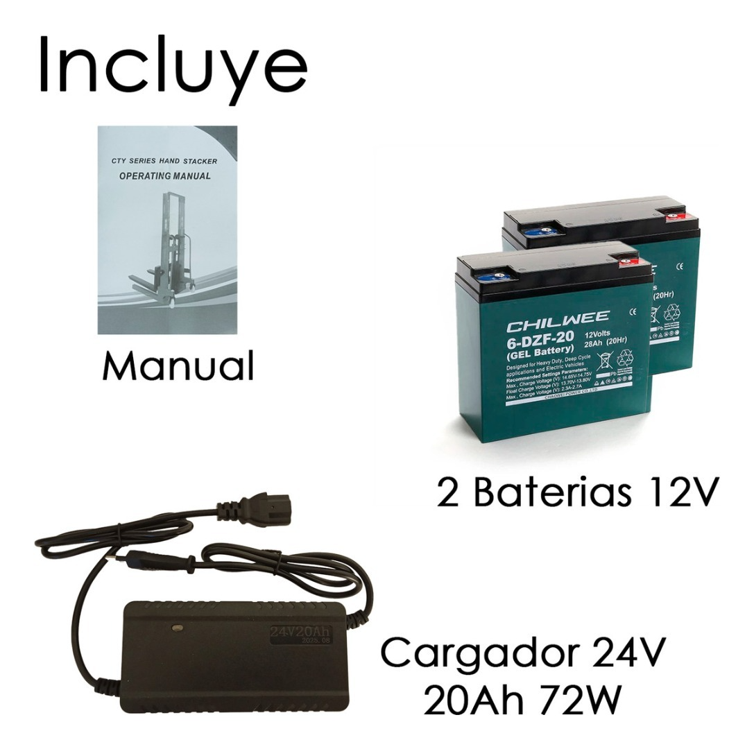 Montacarga Hidraulica Yegua Electrica 2 Toneladas 1,6m-7