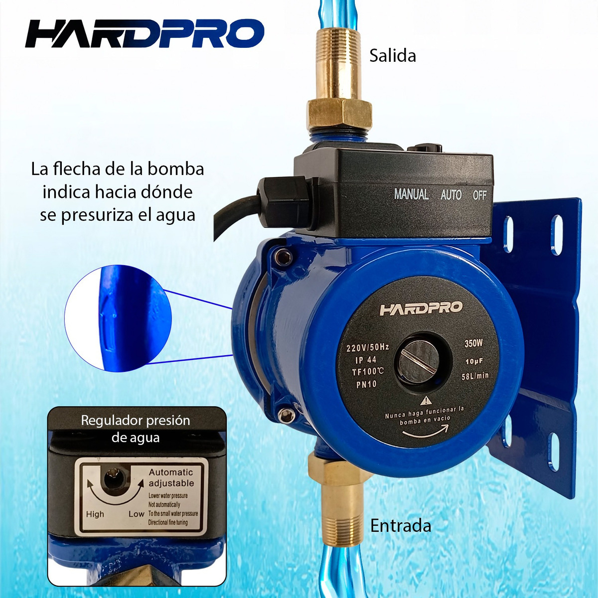 Bomba Presurizadora Agua 58 L/min 350 W-5