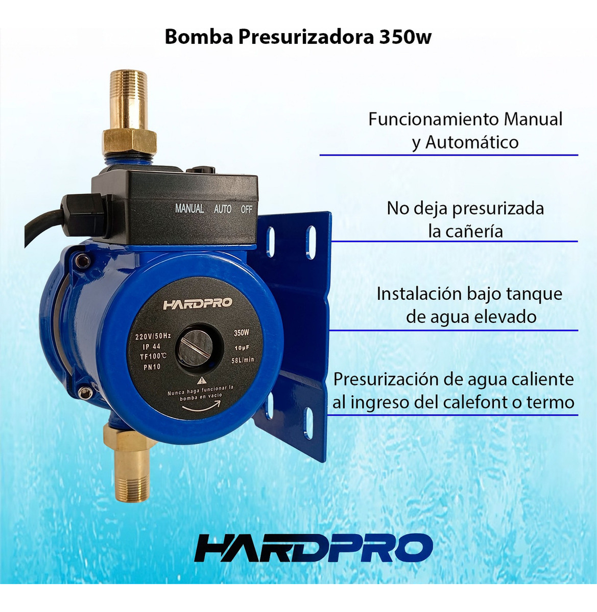 Bomba Presurizadora Agua 58 L/min 350 W-6