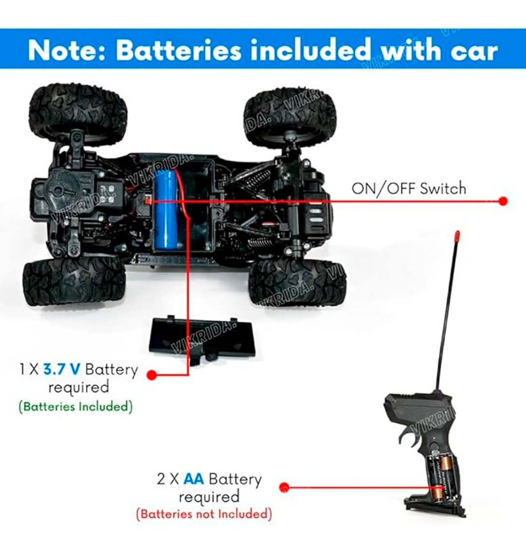 Auto Control Remoto Jeep Cross Country 2.4ghz Humo Y Luces Varios Colores-5