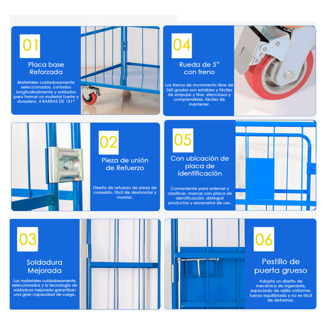 Carro Picking Para Bodega Plegable Acero 500kg-3