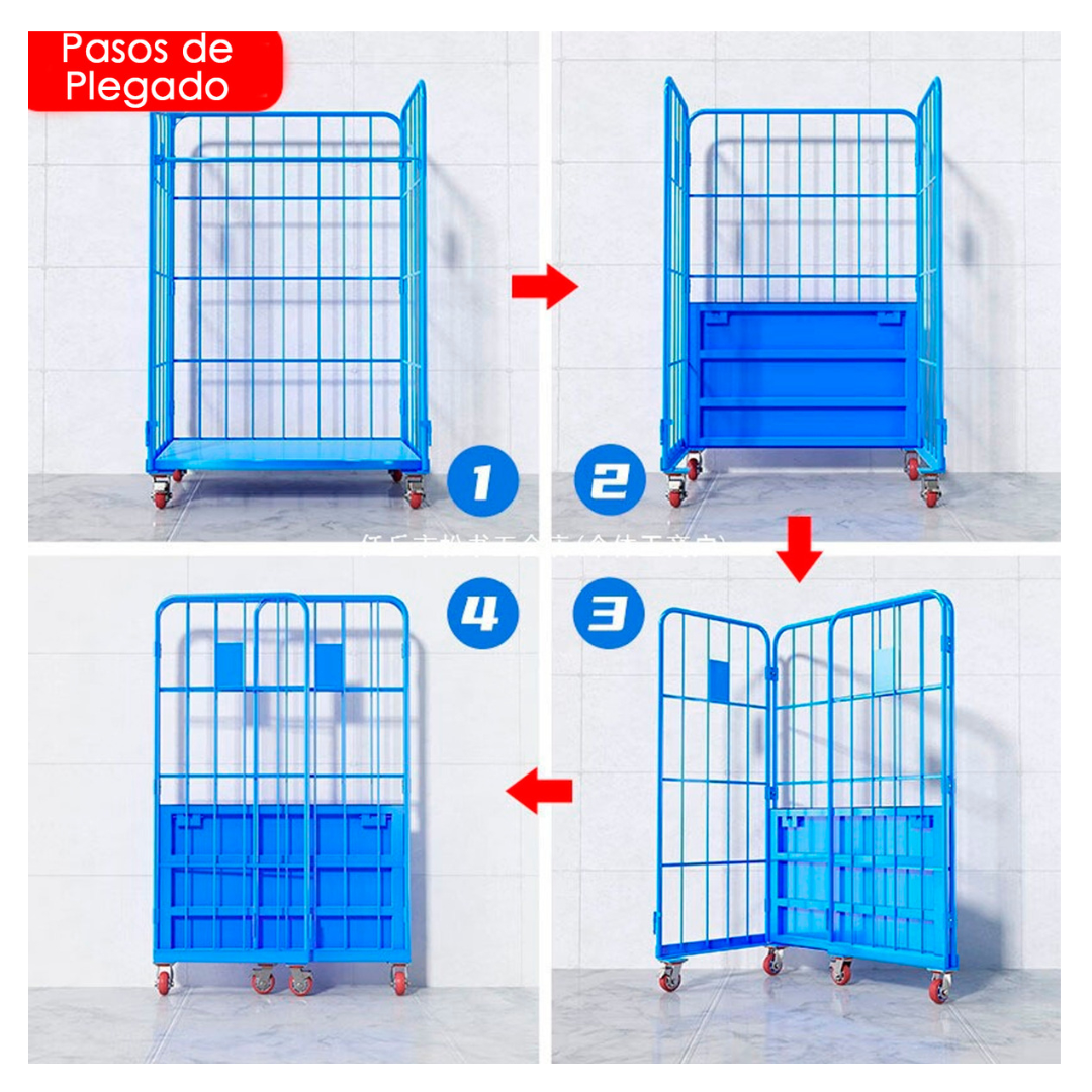 Carro Picking Para Bodega Plegable Acero 500kg-6