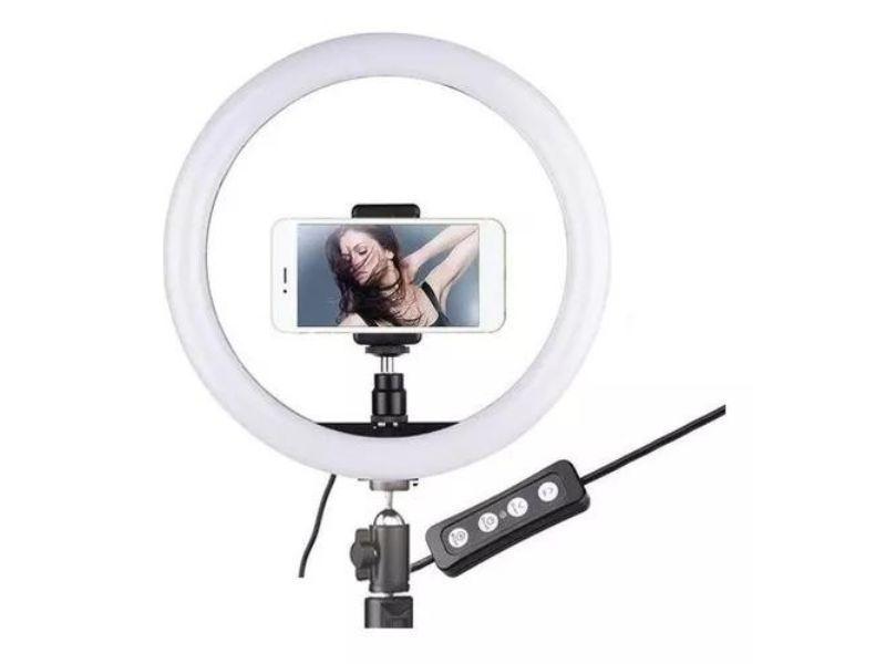 Aro De Luz Led Con Tripode Aro 26cm 2.1 Metros-3