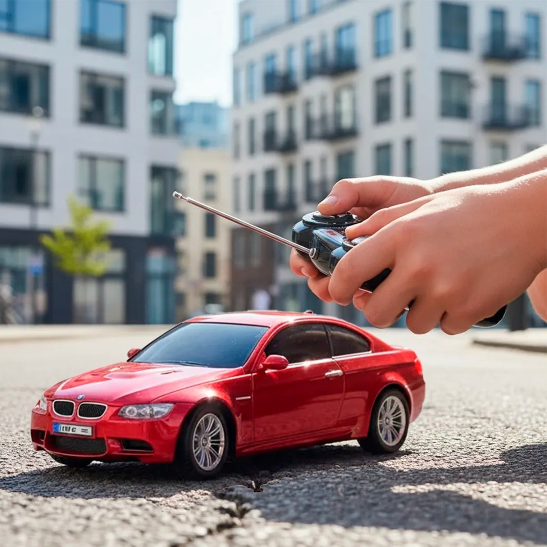 Auto Control Remoto Bmw M3 1:18 Luces Ceportivo Recargable-4