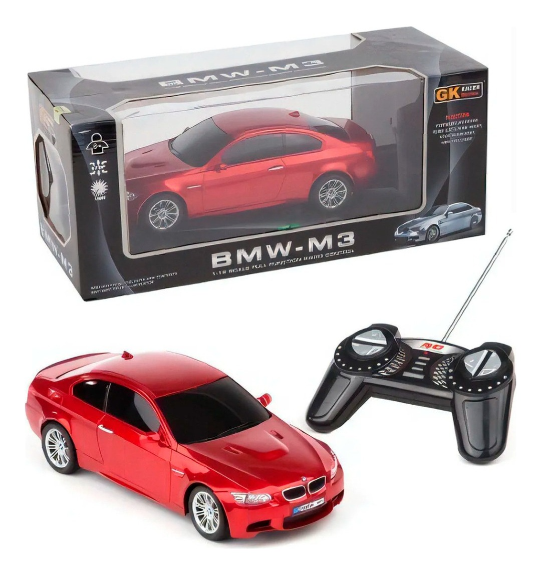 Auto Control Remoto Bmw M3 1:18 Luces Ceportivo Recargable-5