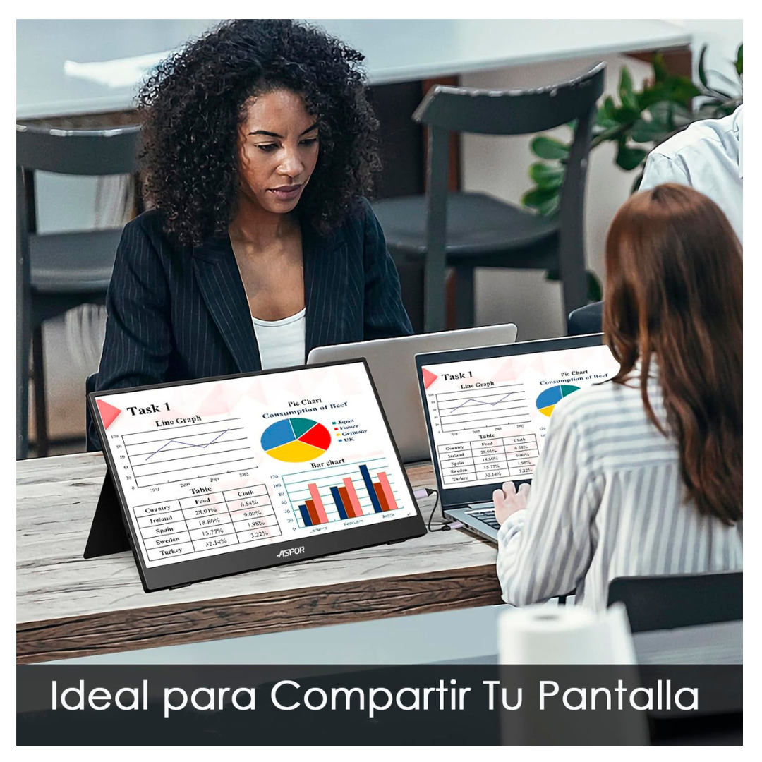 Monitor Portatil  Con Pantalla De 15.6 Pulgadas 60hz Full Hd-5