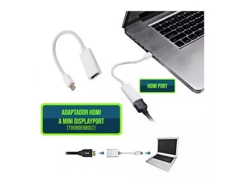 Adaptador Cable Thunderbolt Mini Displayport A Hdmi Mac 1080-1