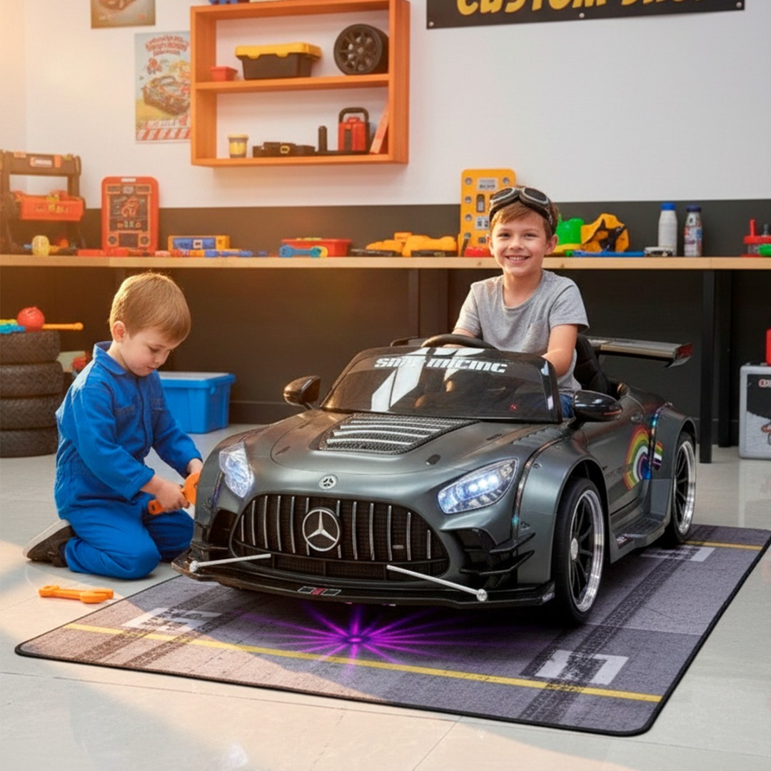 Auto Electrico Montable Niños Mercedes Amg Gt Alta Duración-5