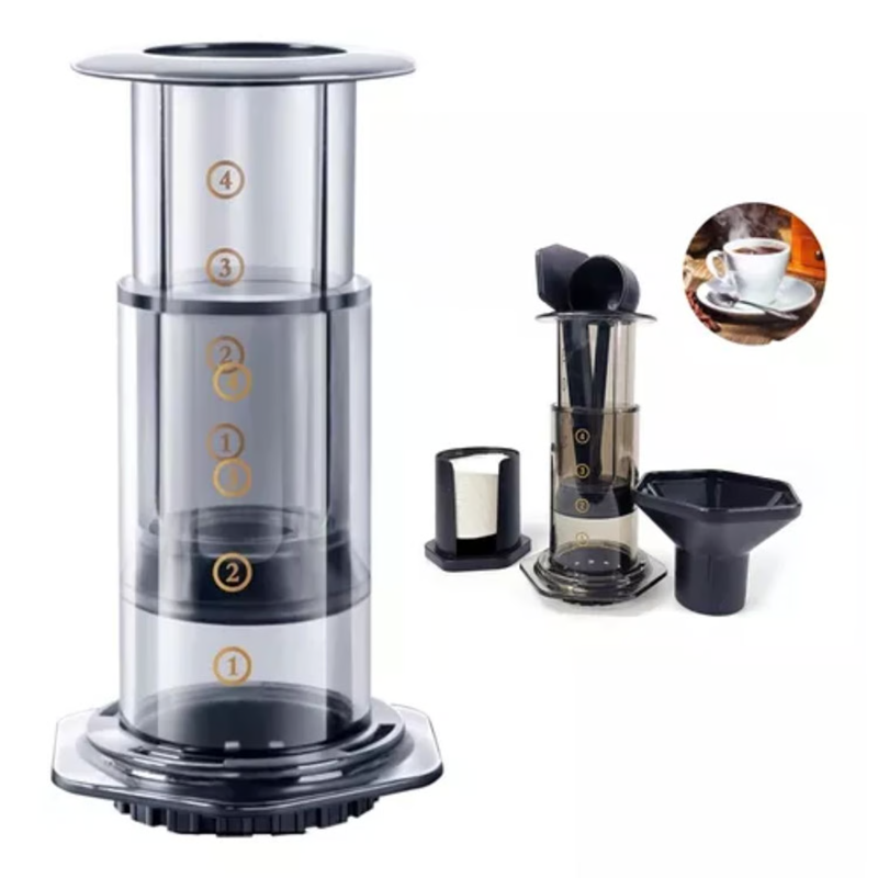 Cafetera Tipo Aeropress Maker Portatil Con Filtros Espresso-0