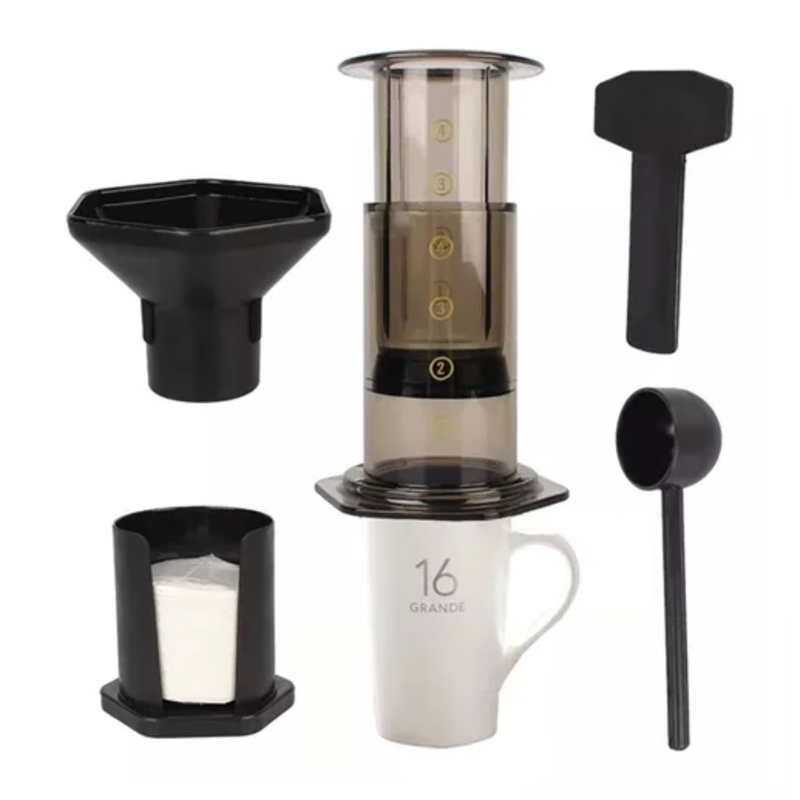 Cafetera Tipo Aeropress Maker Portatil Con Filtros Espresso-1