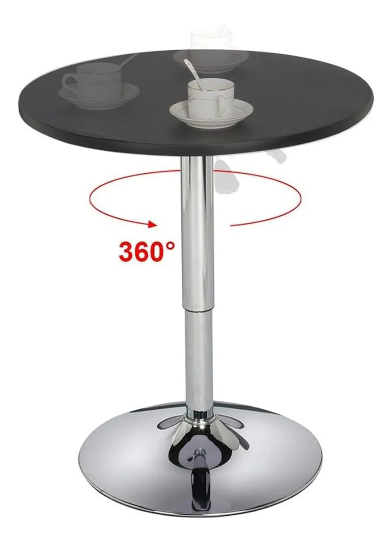 Mesa Bar Altura Ajustable 60x93cm Diámetro Terraza Comedor-2
