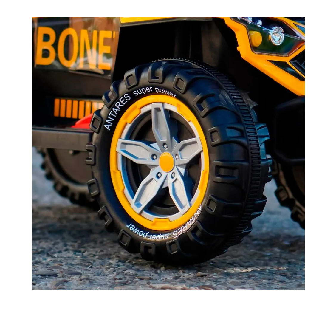 Auto Electrico Niños Retroexcavadora Bateria Alta Duracion Amarillo Agregar a favoritos-3