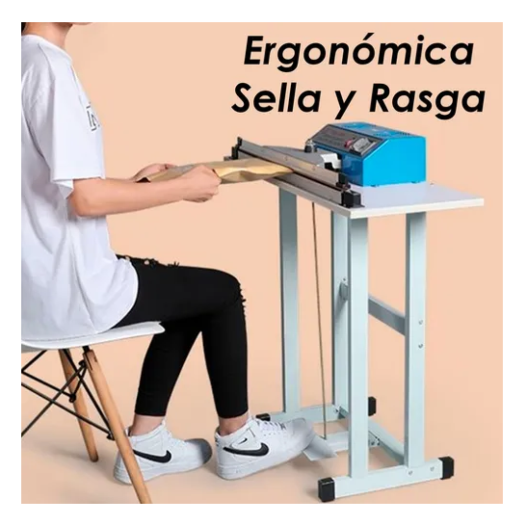 Selladora Cortadora De Bolsa De 60cm Con Pedal 600w-6