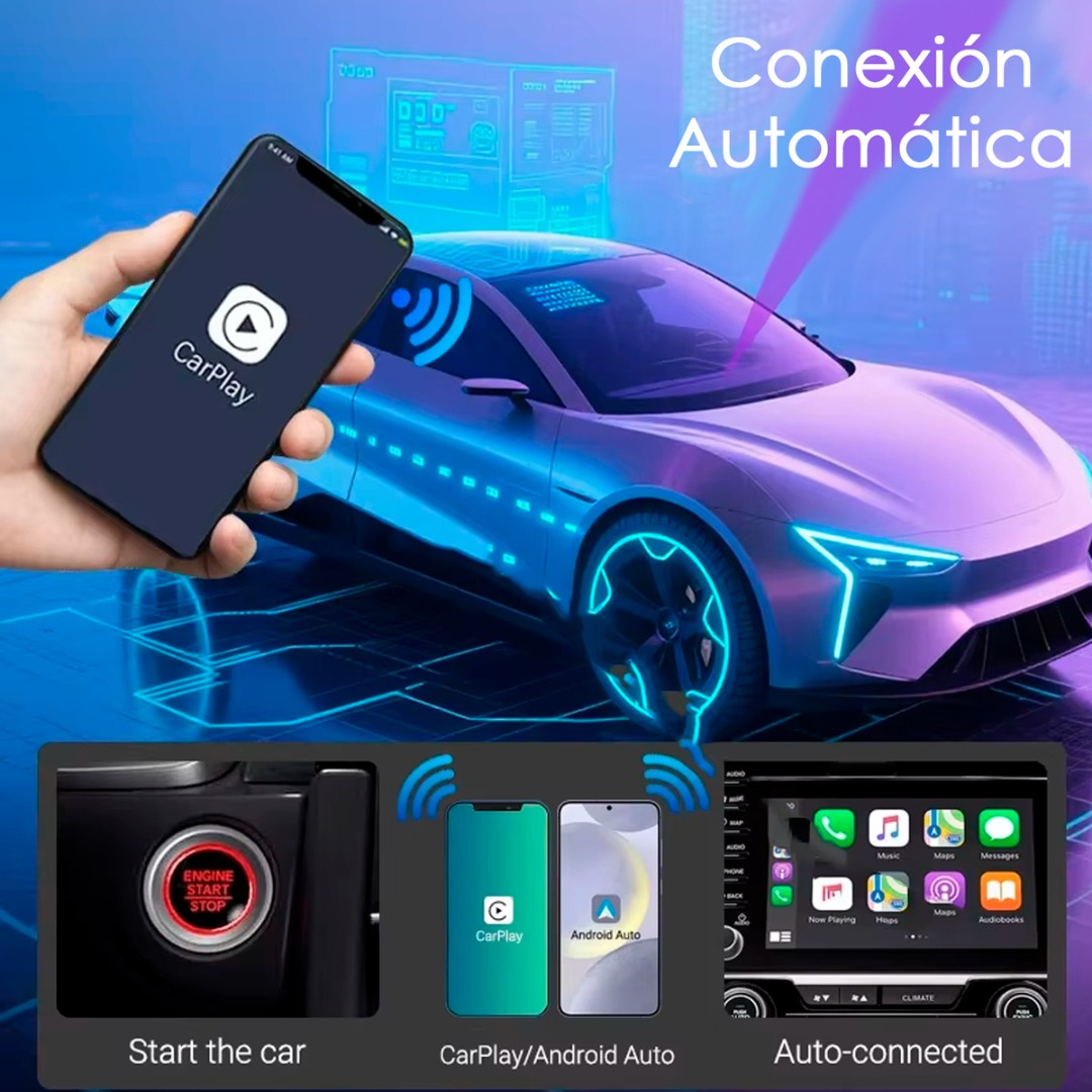 Adaptador Inalámbrico Mini Carplaybox Puerto Usb Dual-5