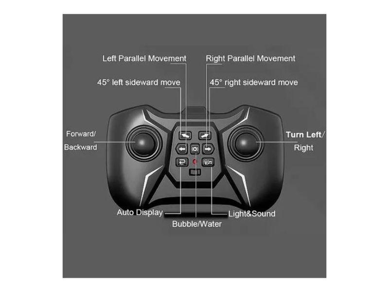 Auto A Control Remoto Con Cañon Lanza Burbujas -1