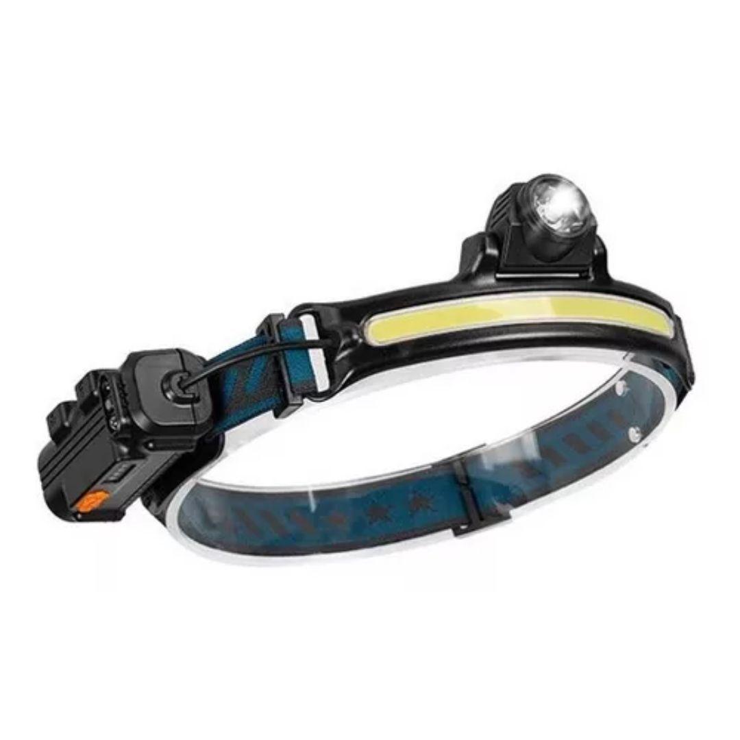 Linterna Frontal Led Minero Recargable 5000lum -0