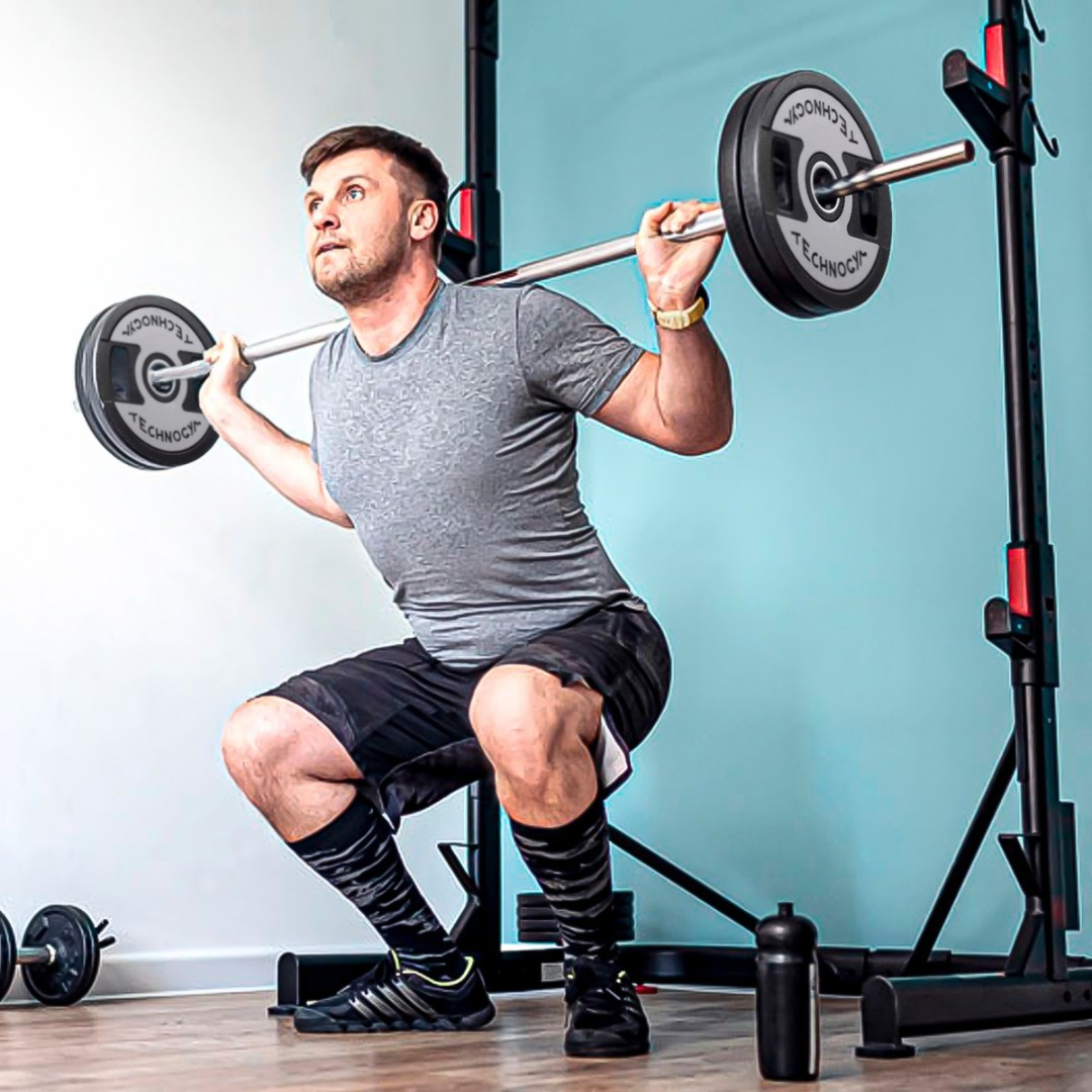 Disco Olímpico 10kg Para Pesas Barras Profesional Engomado-4