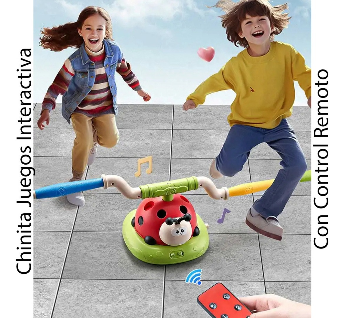 Chinita Interactiva 3en1 Salto Música Y Aros Niños-6