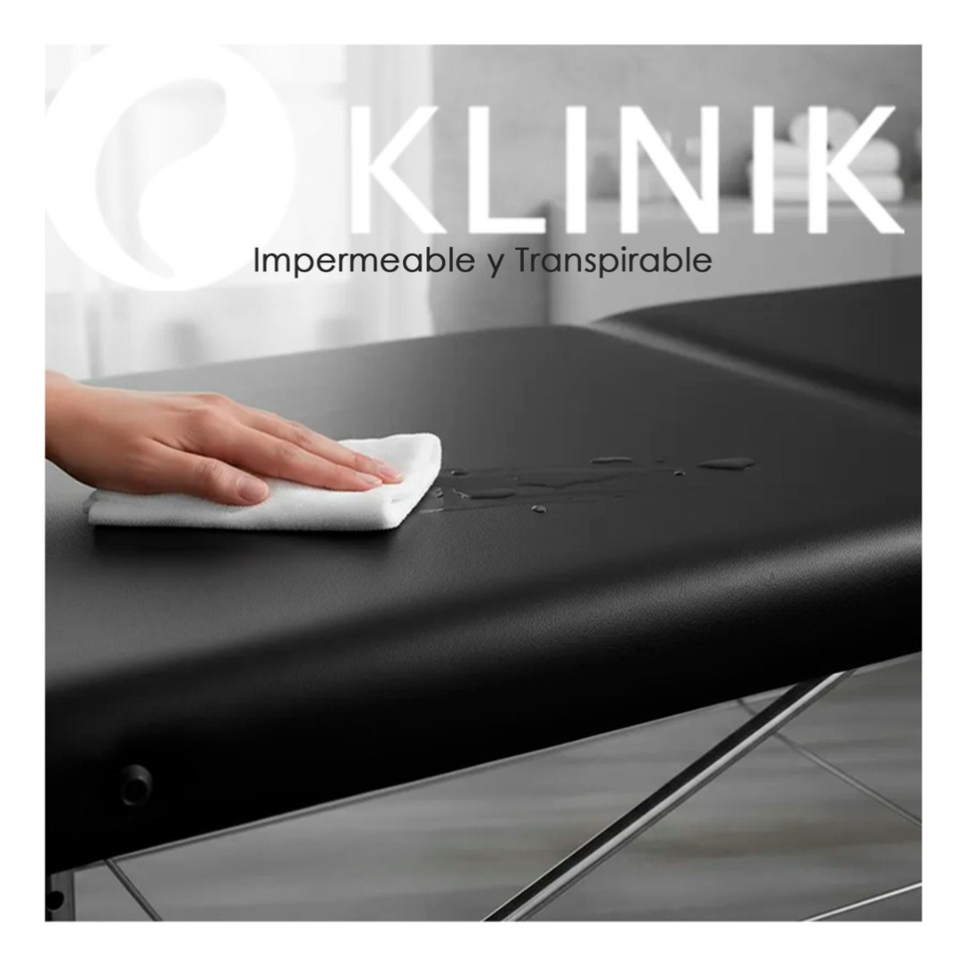 Cama Masajes Estetica 200kg Altura Ajustable Plegable Negro-7