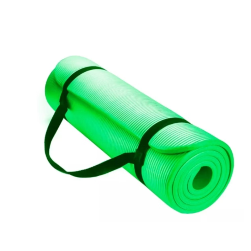 Mat Yoga 10 Mm Alfombra Resistente Gruesa Verde-0
