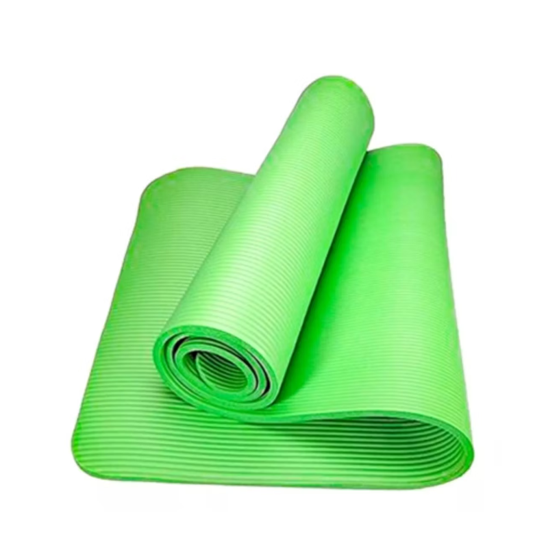 Mat Yoga 10 Mm Alfombra Resistente Gruesa Verde-1