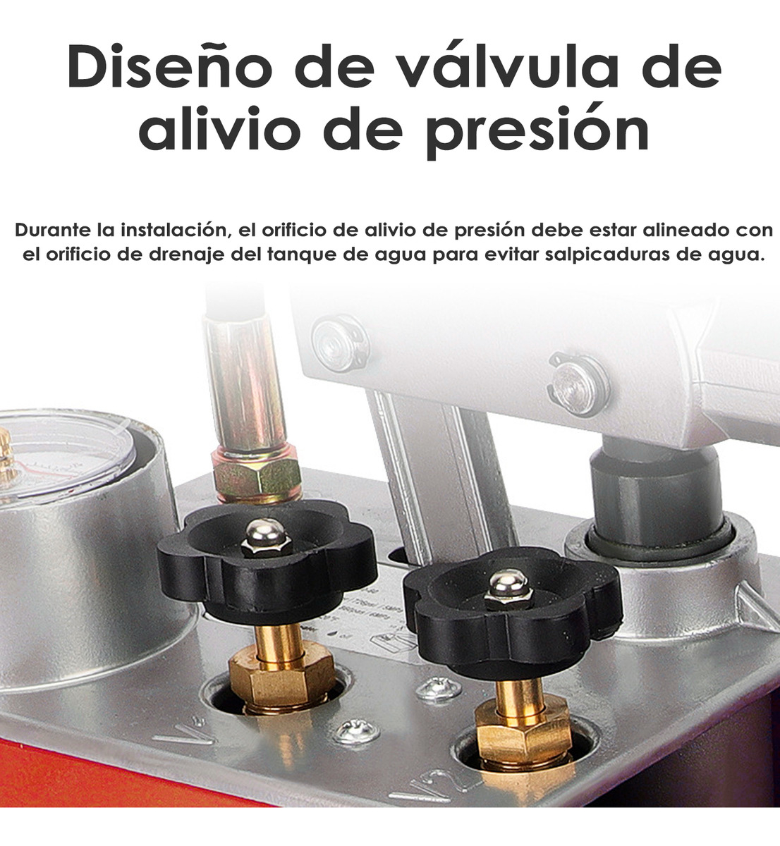 Bomba Manual Prueba De Presion Hidraulica 0-60bar 860psi 6mp-7