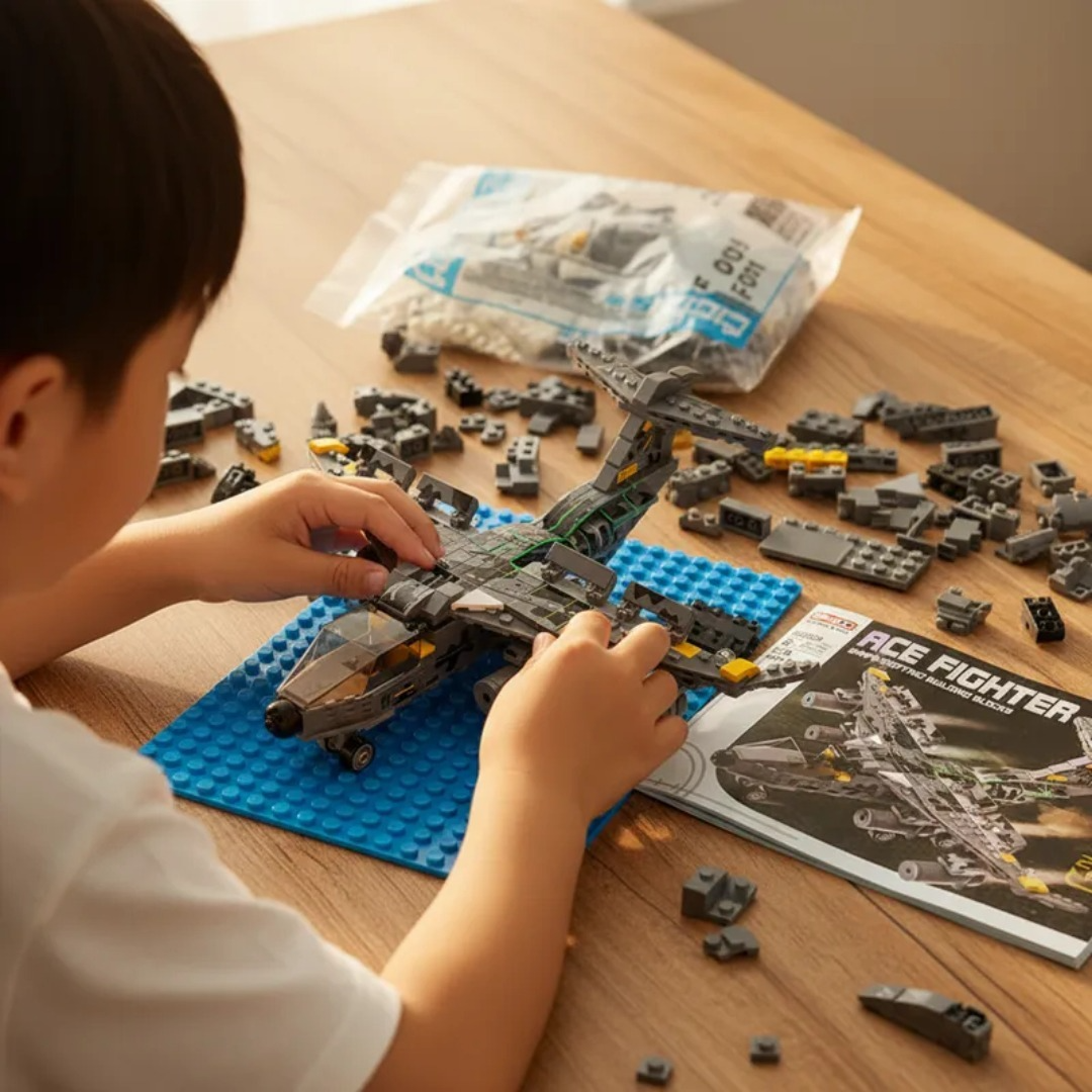 Bloques Armables Avion Juguete Construccion Didactico 549pcs-6