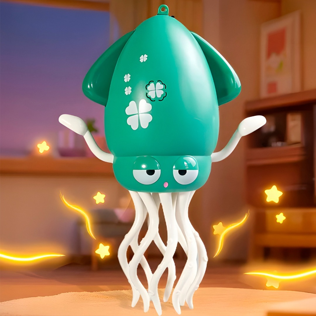 Juguete Pulpo Electrico Bailarin Luces Musica Recargable-5