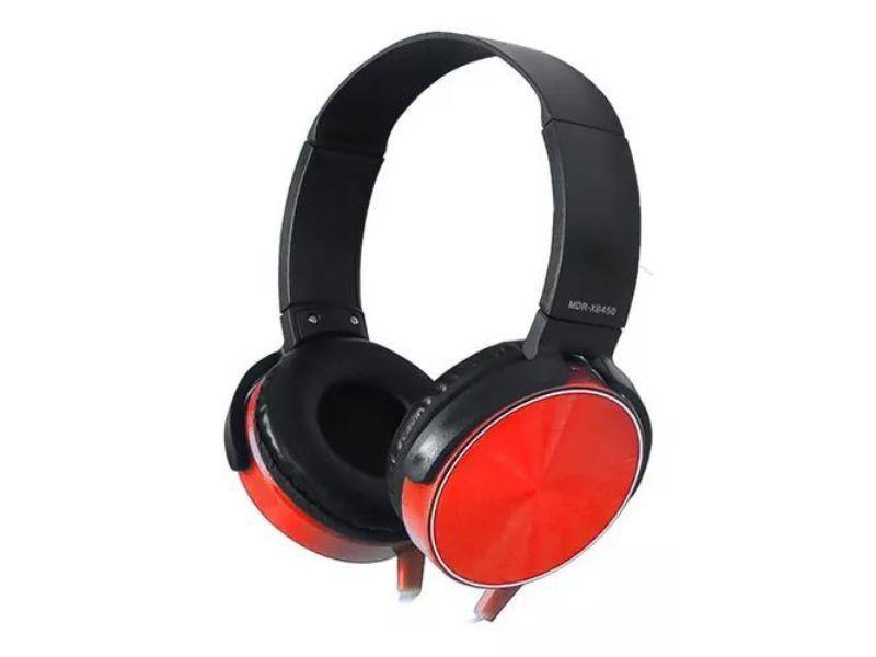 Audifonos Extra Bass Con Cable Manos Libres ROJO-0