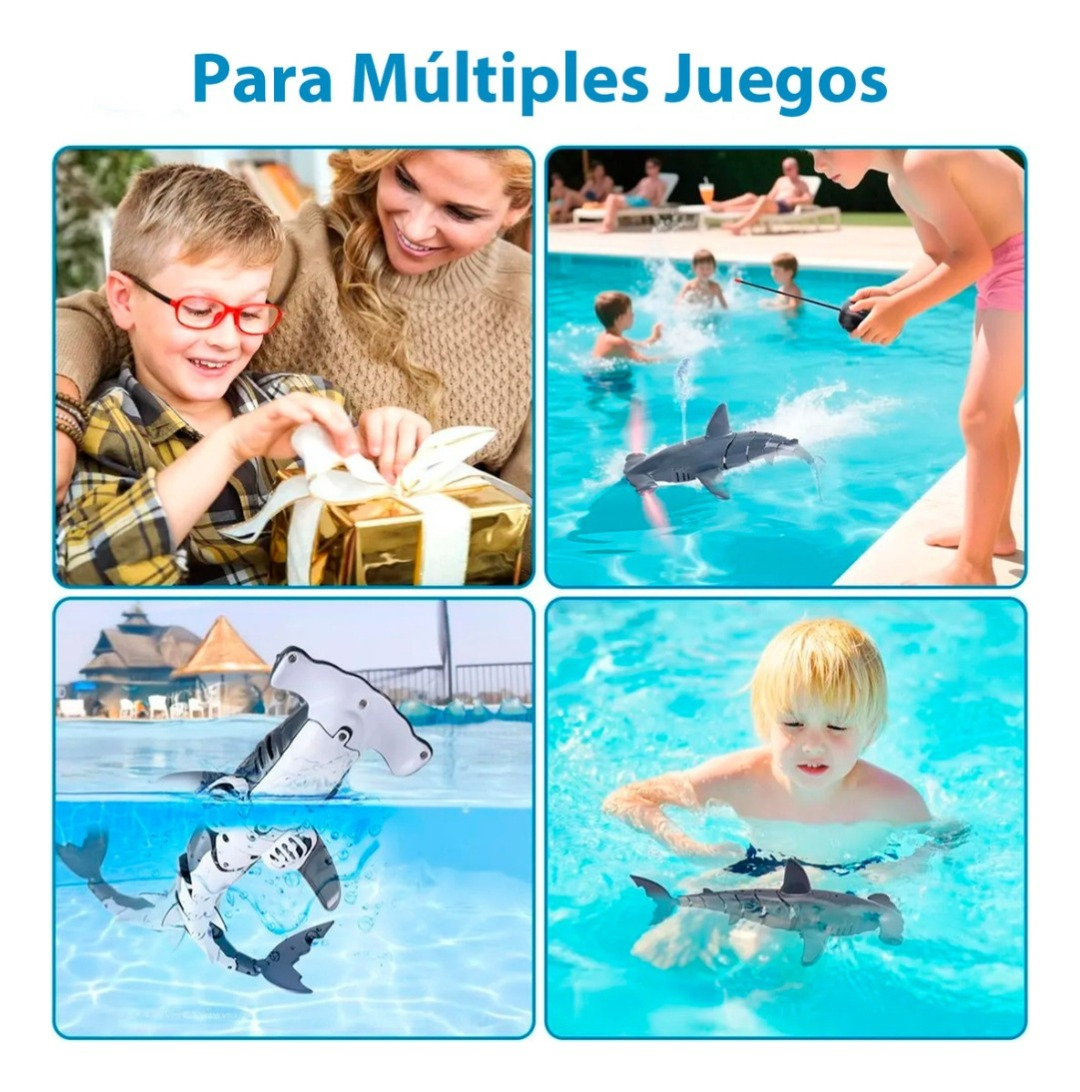 Juguete Tiburon Rc Impermeable Con Batería Recargable-2