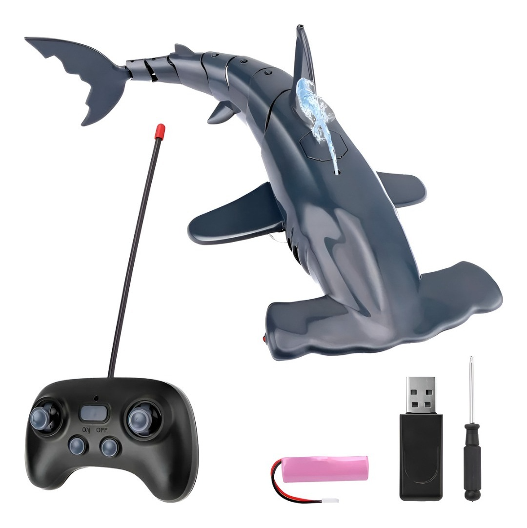 Juguete Tiburon Rc Impermeable Con Batería Recargable-4