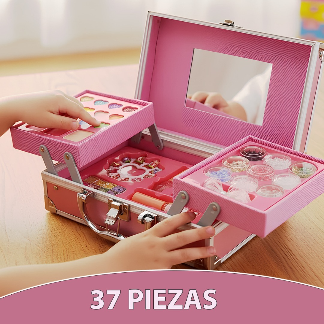 Set De Maquillaje Para Ñiñas Infantil De Unicornio De 37 Pcs-3