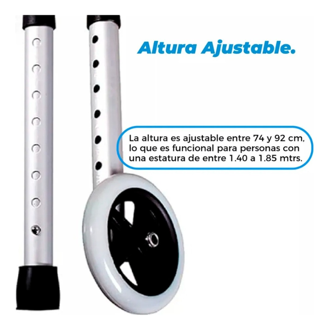 Andador Burrito Ortopédico Con Asiento Plegable Rueda 150kg-3