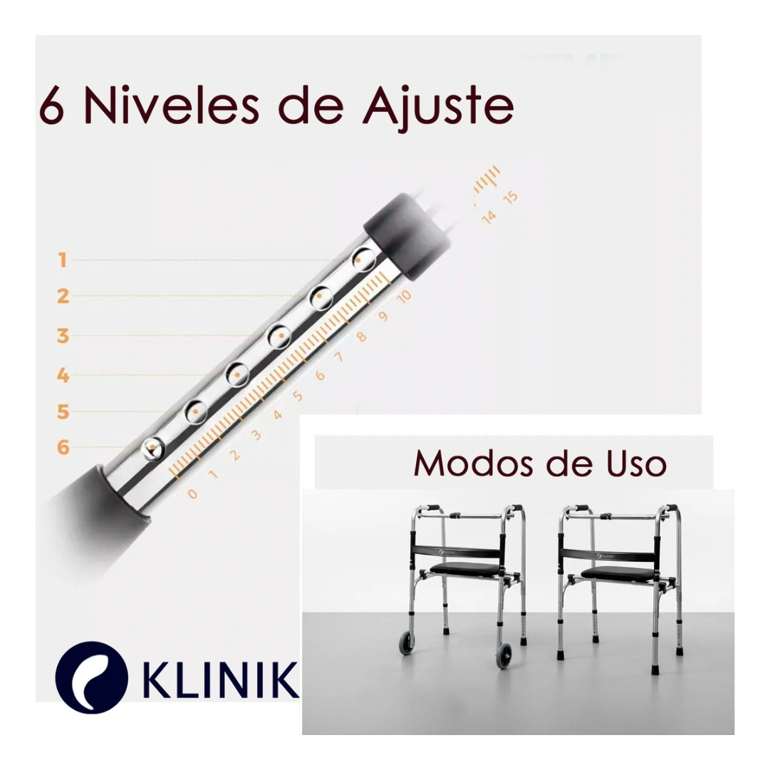 Andador Burrito Ortopédico Con Asiento Plegable Rueda 150kg-4