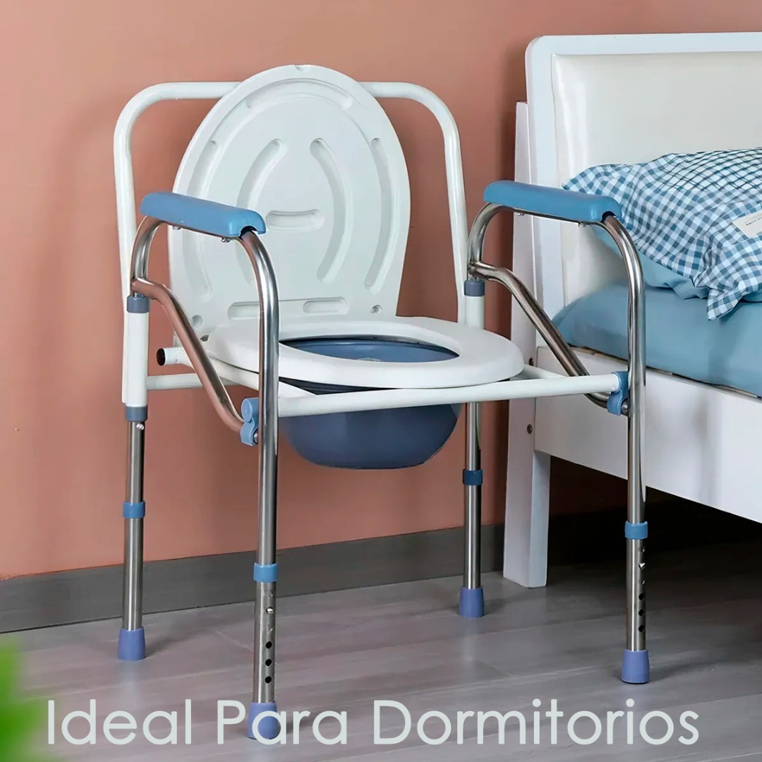 Silla De Baño Y Ducha 3 En 1 Portatil Con Balde 150kg-4